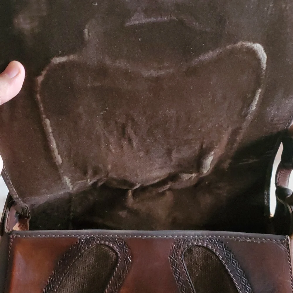 Guatemalan Leather‎ Crossbody bag